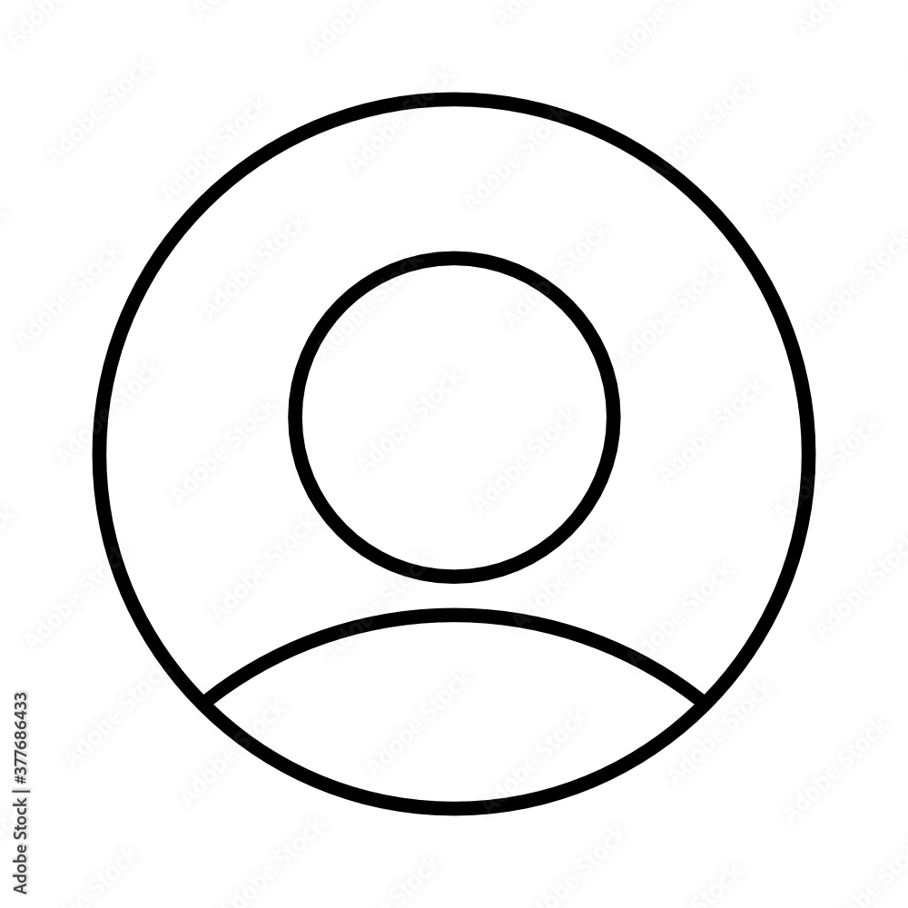 user profile icon design line style user profile icon design line style