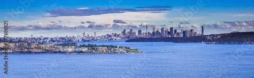 Panoramic view over Sydney harbour NSW Australia © Elias Bitar