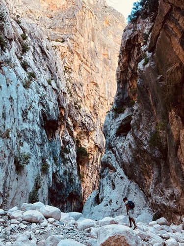 Canvas Print The immensity of Sardinia's canyon