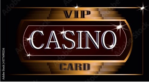 business card in a casino for VIP persons
