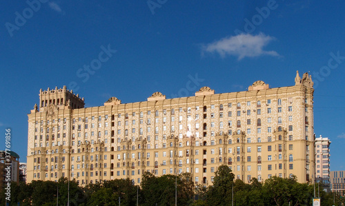 Khudozhestvennaya Galereya Na Smolenskoy Naberezhnoy in Moscow, Russia. June 13, 2018. photo