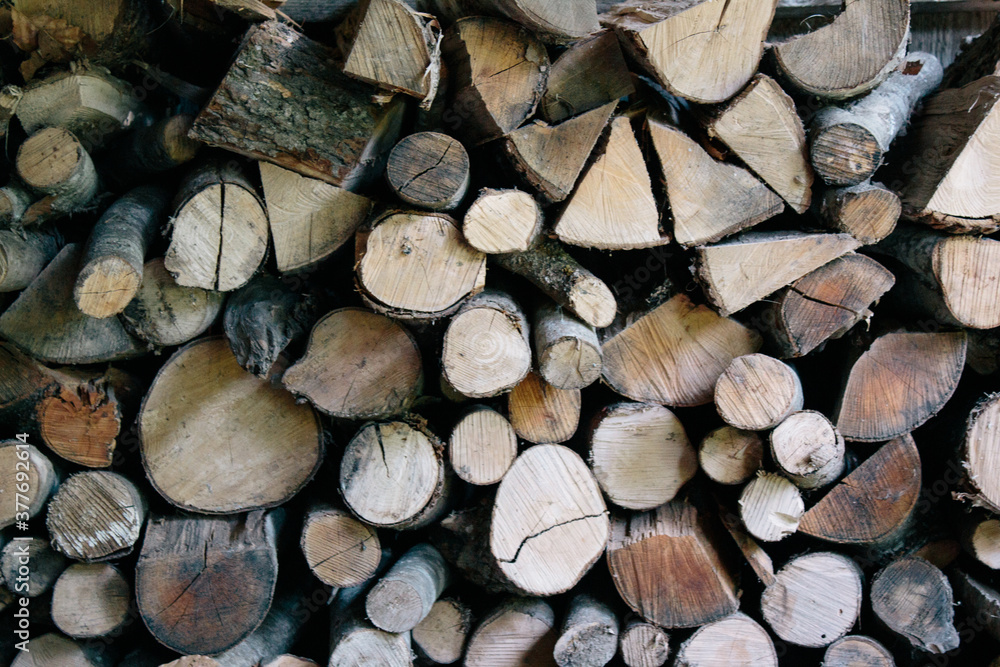 Natural wood staple, background Natural wood staple, background