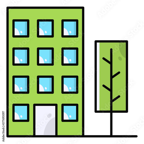 Hotel icon vector illustration