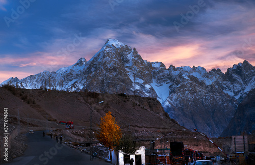 landscape of kkh,  khunjrab pass, gilgit baltistan , northern areas of Pakistan  photo