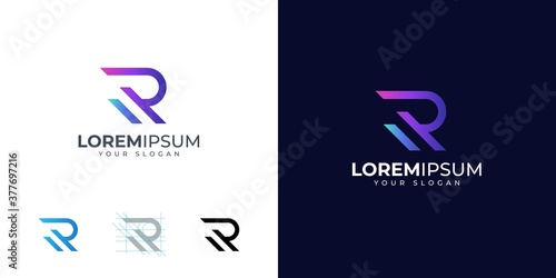 Letter R logo design inspiration photo