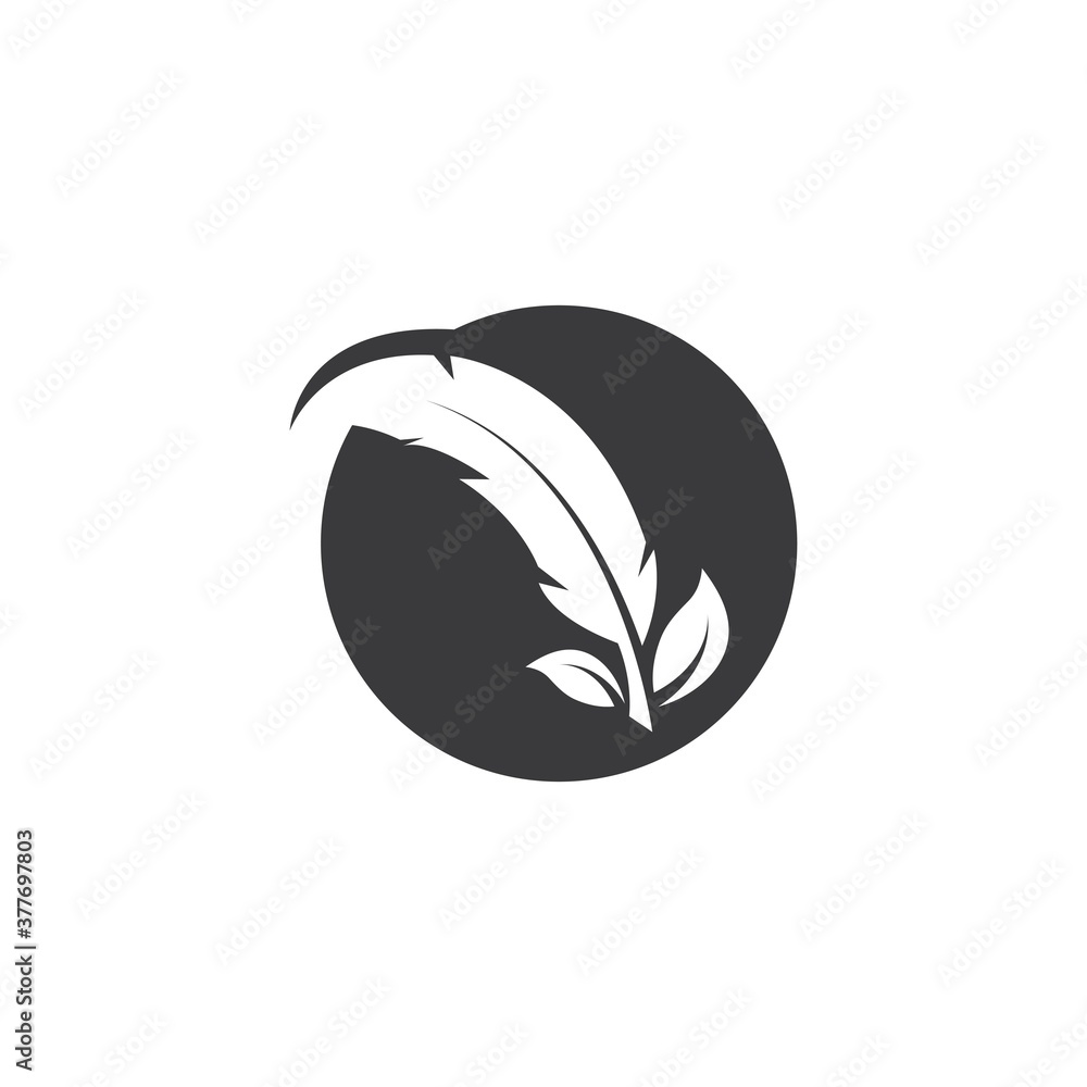 feather icon illustration vector template feather icon illustration vector template