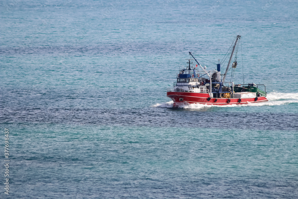 A fishing boat in the Bosphorus