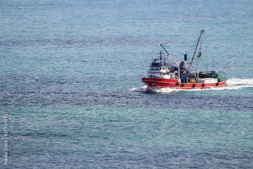 A fishing boat in the Bosphorus