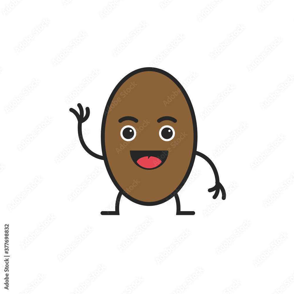 vector mascot fresh kiwi flat illustration icon vector mascot fresh kiwi flat illustration icon