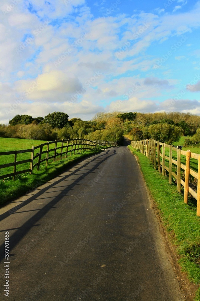 road in the countryside