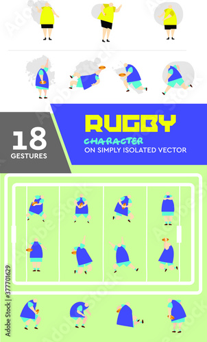 Sport and court simple vector illustration. Good for sport infographic and formation coach strategy photo