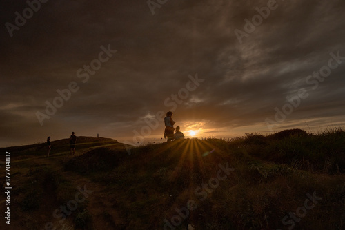 silhouette of a person in the desert © DAVID