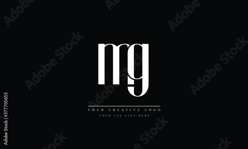 mg ,gm ,m ,g Letter Logo Design with Creative Modern Trendy Typography