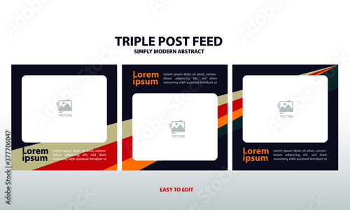 modern social media post feed, retro, instagram feed, instagram template, instagram frame, minimalist.