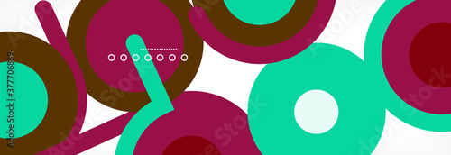 Circles and lines abstract background for covers  banners  flyers and posters and other templates