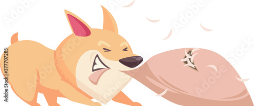 hilarious naughty cartoon doggie corgi doing pranks and playing