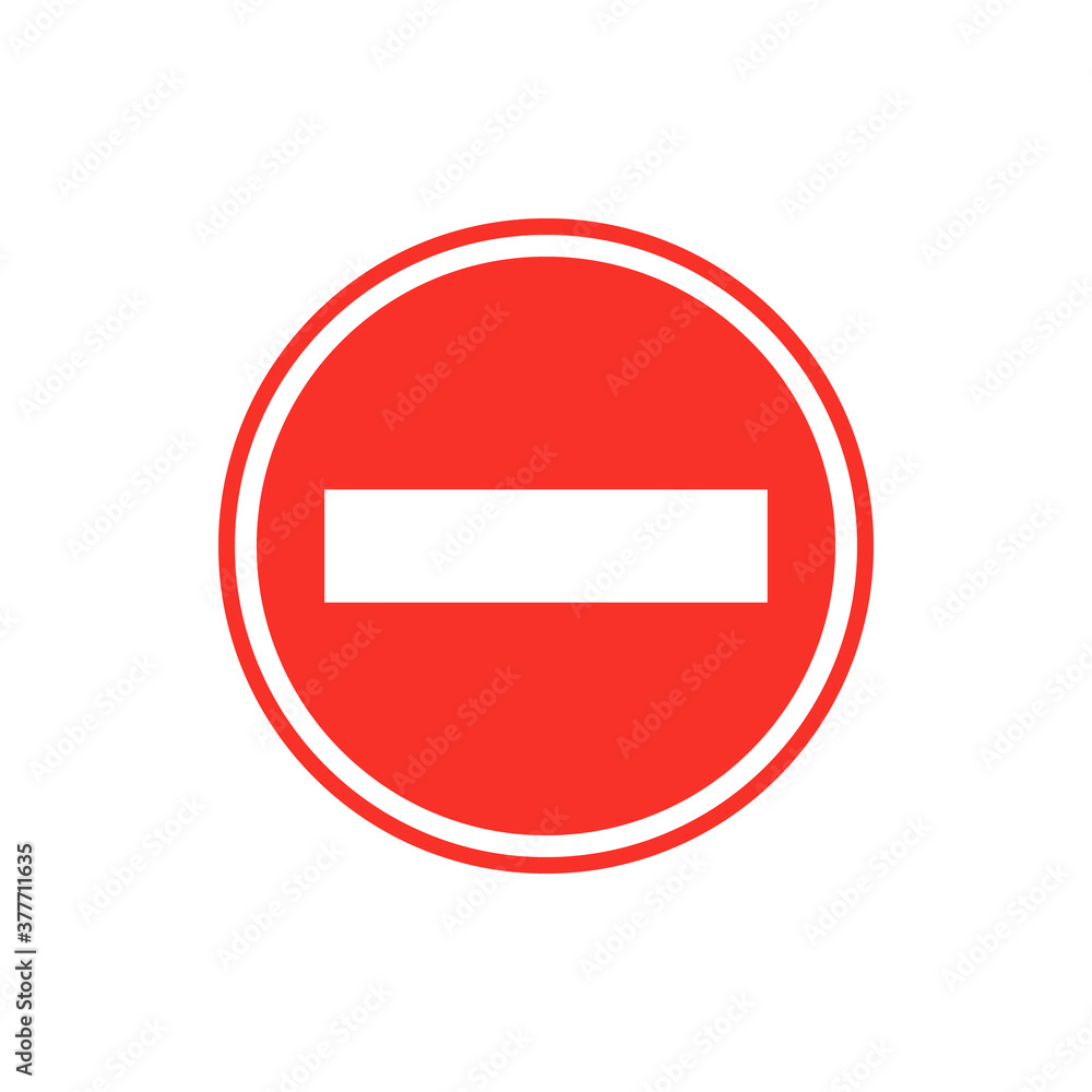 Stop sign icon isolated on white background. Vector illustration. Stop sign icon isolated on white background. Vector illustration.