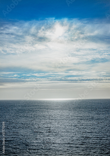 Sky and ocean backdrop