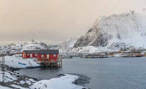 The magic scenic view of Lofoten