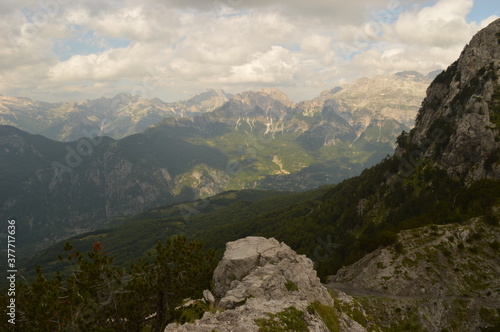 Fototapeta Naklejka Na Ścianę i Meble -  The dramatic mountain landscapes of the Valbona Valley in Albania