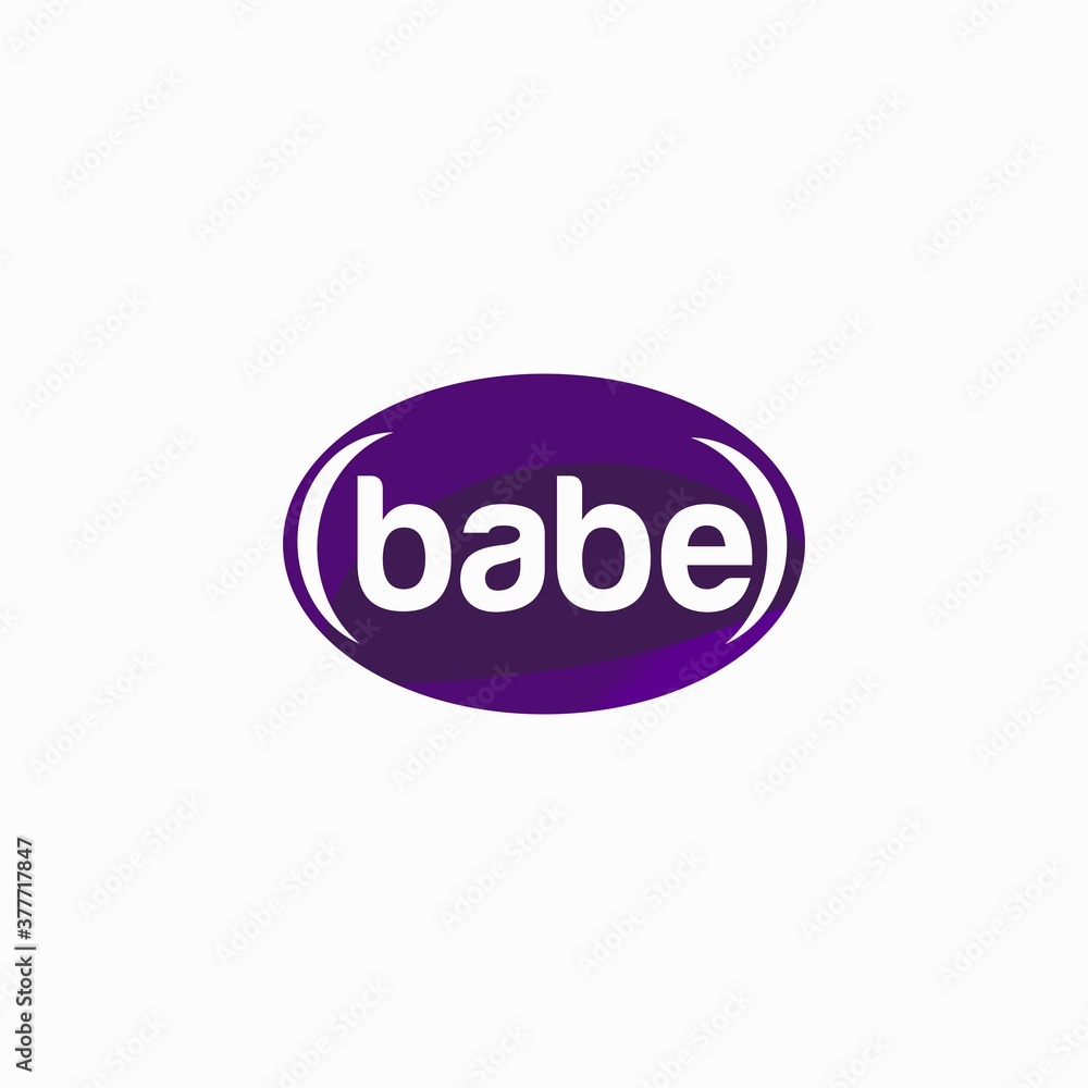 Babe Logo Vector Simple Creative Babe Logo Vector Simple Creative