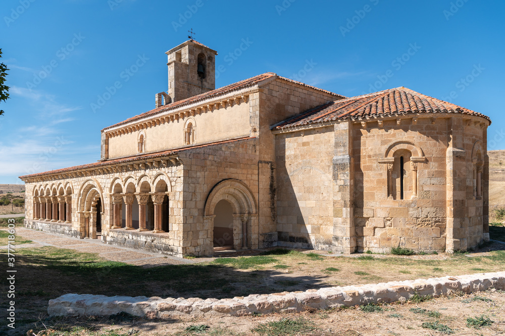 Church of Duratón de Nuestra Señora de la Asunción in the province of Segovia, 12th century (Spain)