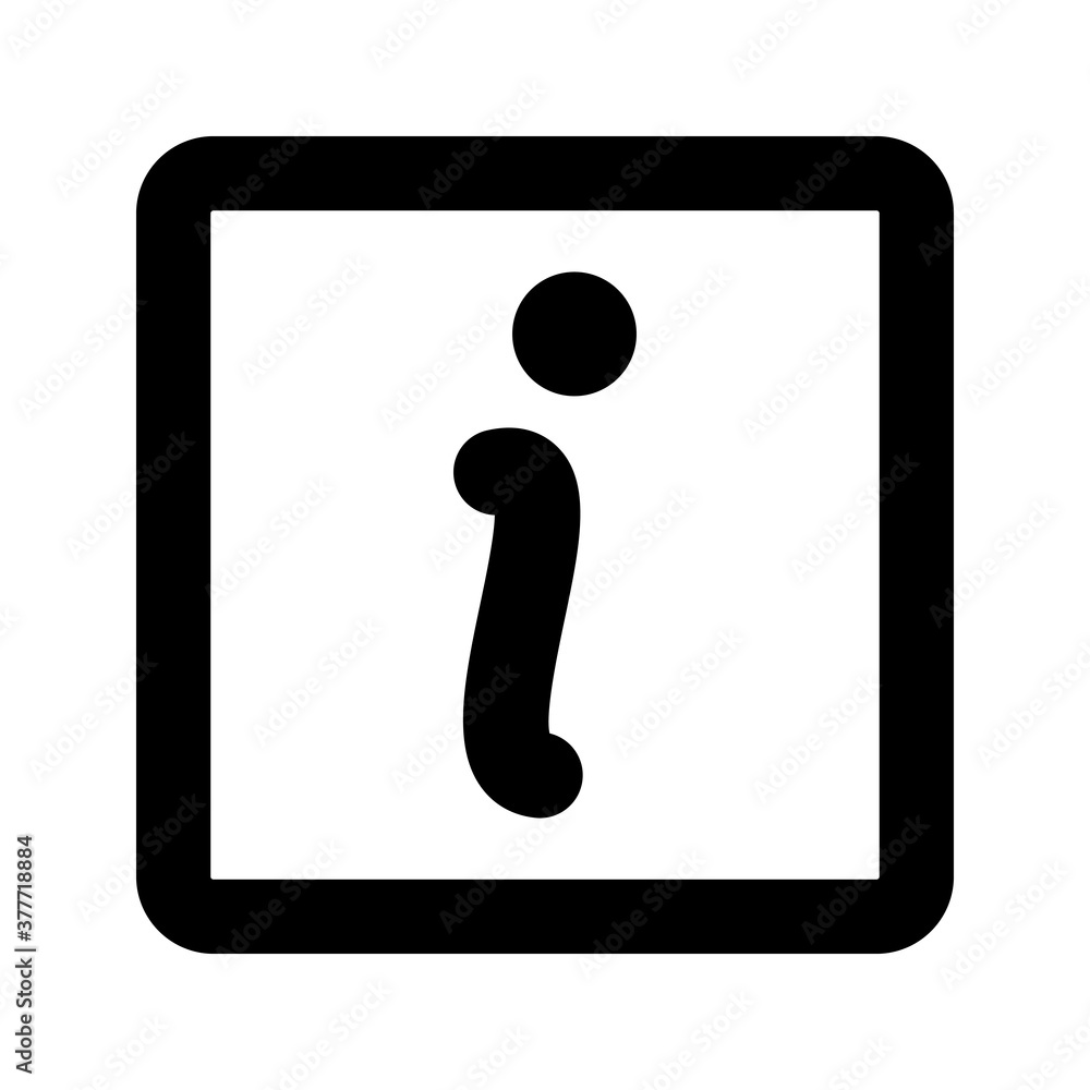 Information flat vector icon Information flat vector icon