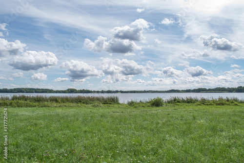 pond europe Trebon Czech Republic, view summer pond water sunny day europe, blue sky tourism travelublic view summer photo