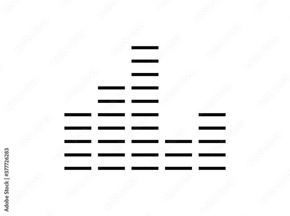 Sound wave icon. Audio signal icon design isolated on white background. Simple illustration of sound wave icon isolated on white background
Sound wave icon. Audio signal icon design isolated on white background. Simple illustration of sound wave icon isolated on white background