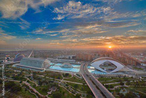 Photography Valencia from the sky