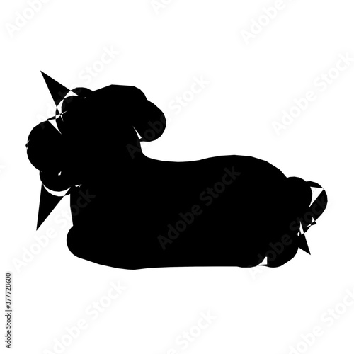 Goat and knife icon