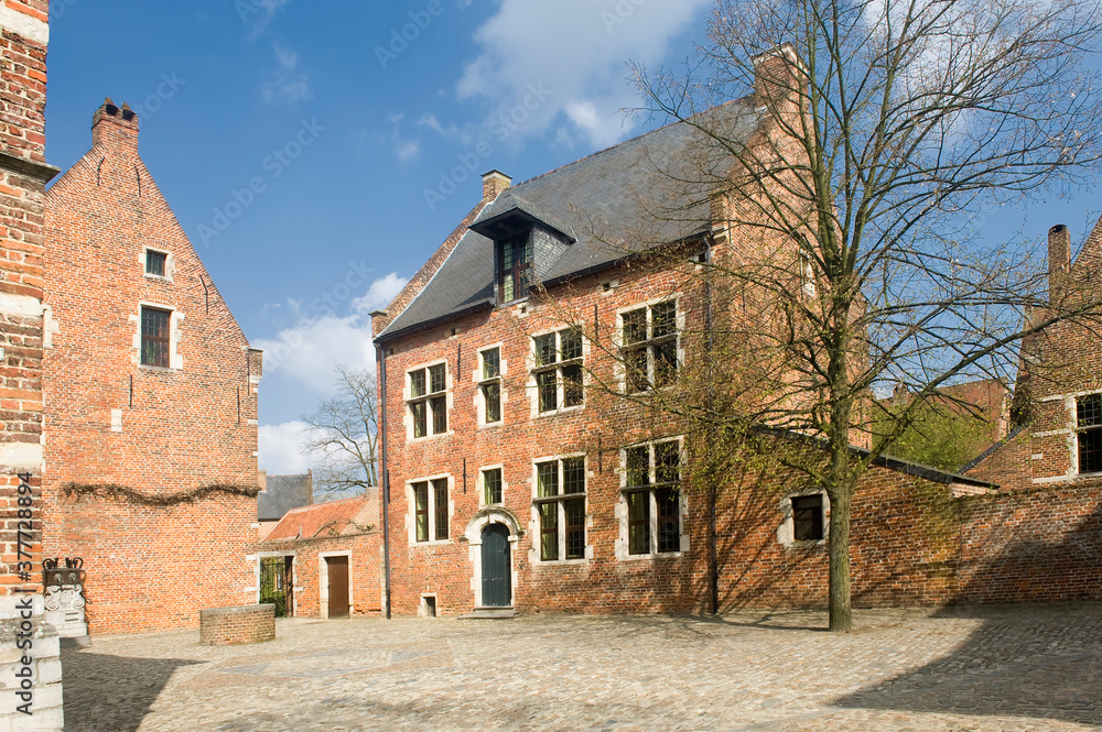 Large beguinage of Leuven, Belgium, Unesco World Heritage Site.