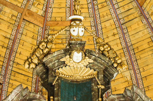 Church of the Sint-Truiden beguinage, Wooden ceiling of the Choir, Belgium, Unesco World Heritage Site. photo