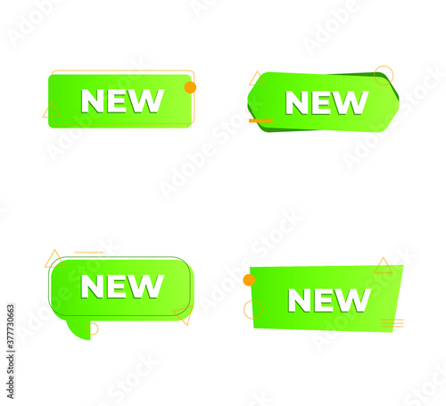vector illustration of New tag symbol icon, new product, novelty, newest item, banner, promotion and advertising design element.