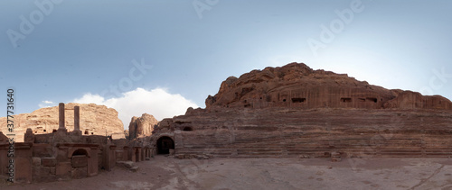 High Resolution 360 Panoramic HDR Images Taken in Petra (Wadi Mousa) and it's most famous historical landmarks, Suitable for AR VR or creating textures for desert environment