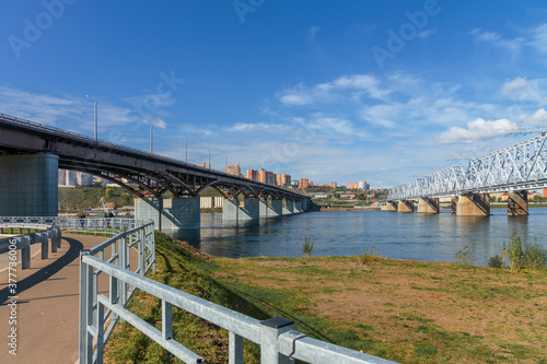 The bridges of Krasnoyarsk connect not only two parts of the city, but also Eastern and Western Siberia