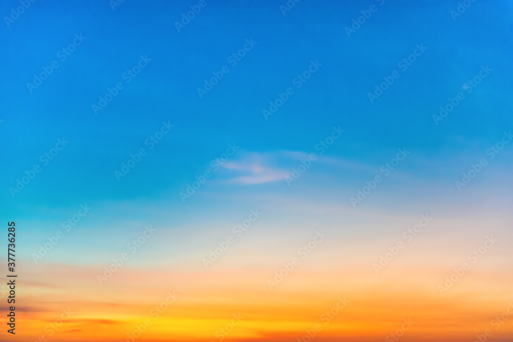 Sunset colorful sky for sunset nature background
