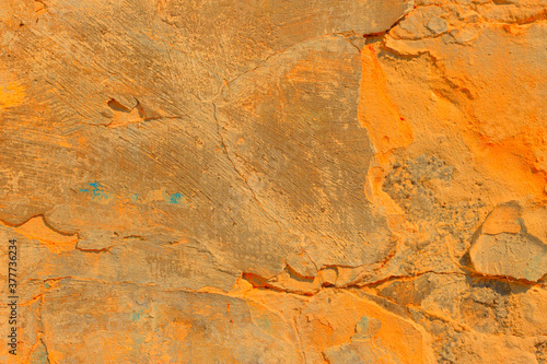 Orange plastered wall texture.