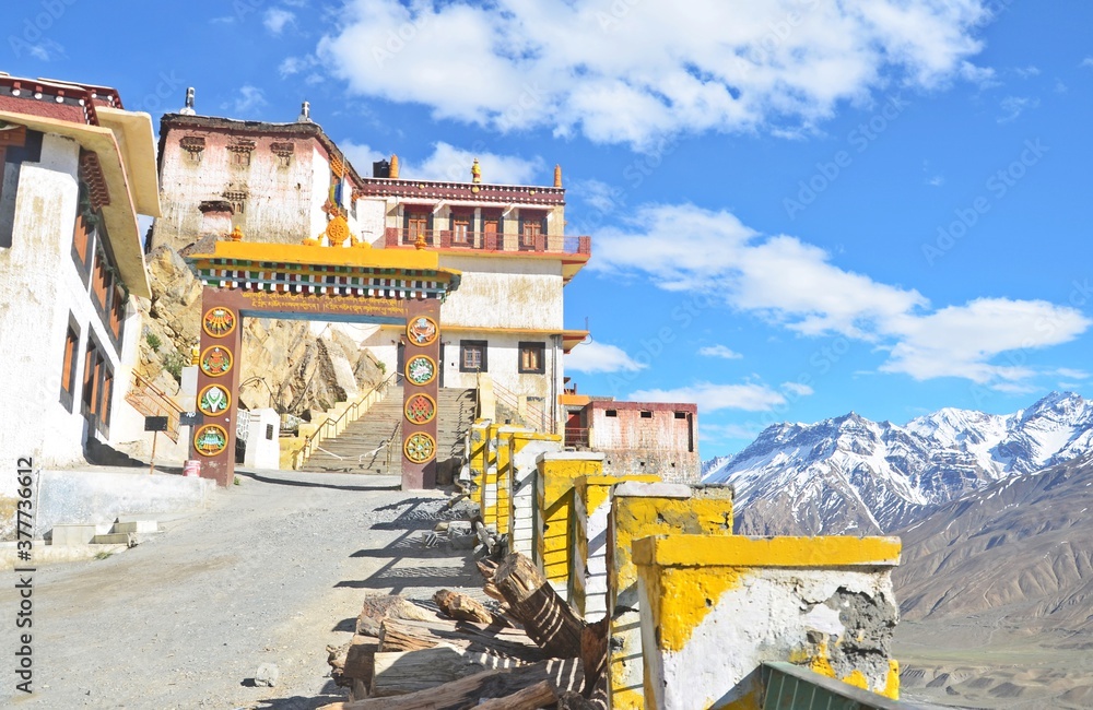 Fototapeta premium Buddhist monastery in himachal pradesh