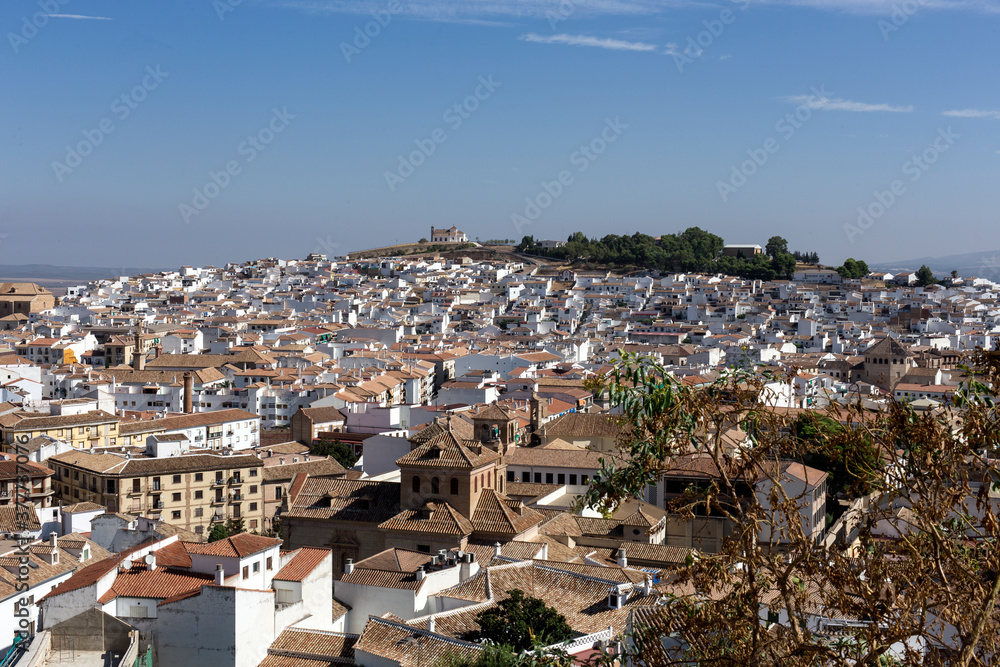 Fototapeta premium Traditional white Andalusian villages. Antequera. Malaga