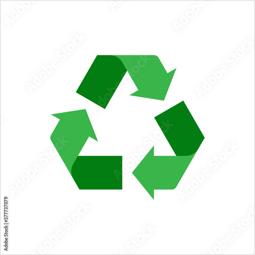 Recycle Icon, Recycling Icon, Process Used Converting Waste Materials Into New Materials