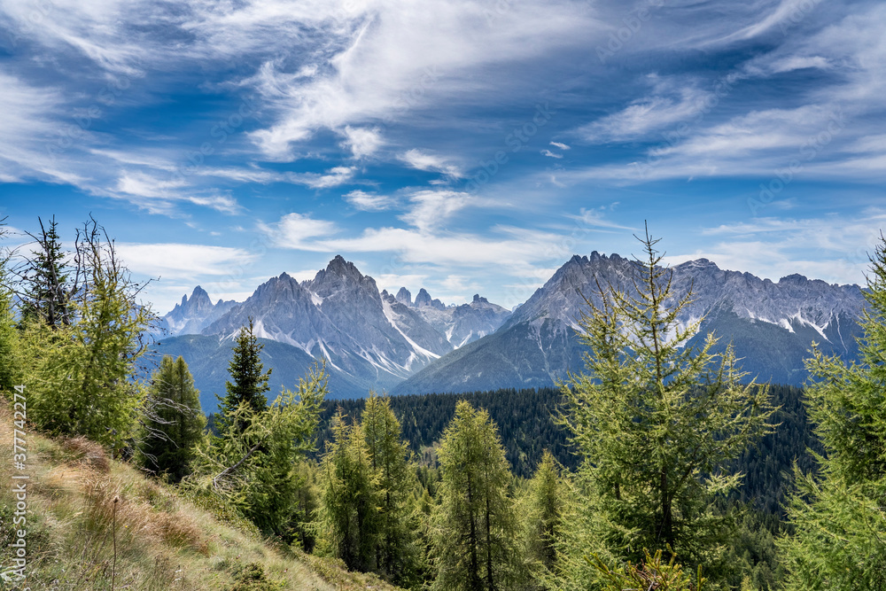 awesome landscape  in the Sexten Dolomites, South Tirol, Italy
