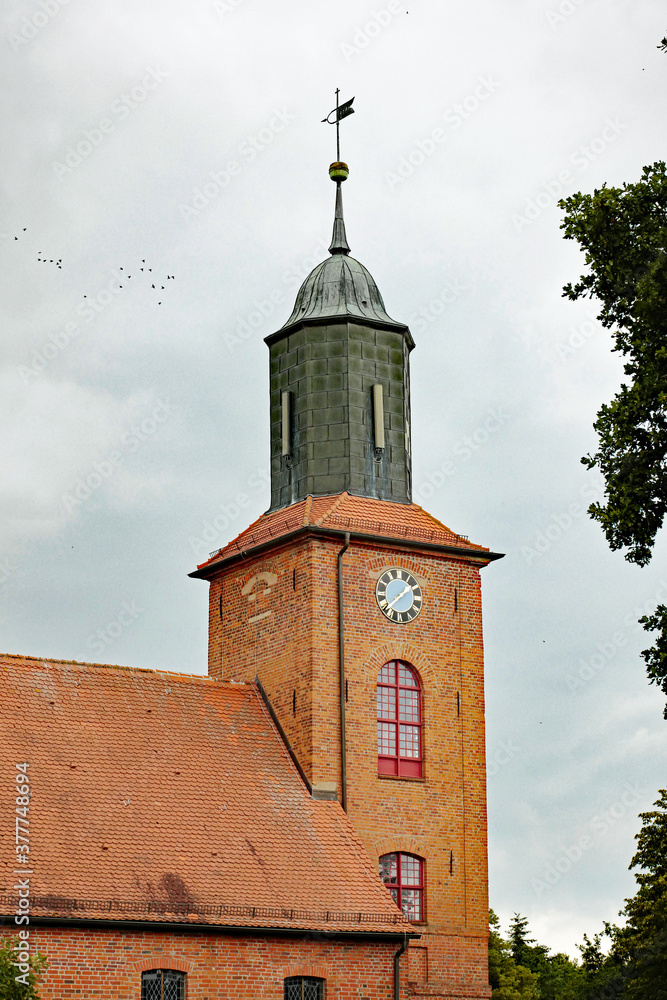Kirchturm Rühstädt in der Prignitz