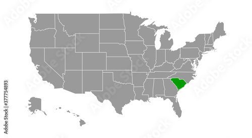south carolina map