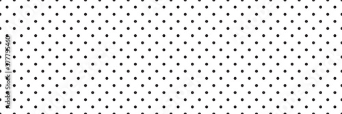 Obraz na płótnie texture for note or notebook. black sheet paper. white mesh pattern. seamless Polka dot background. vector texture for note or notebook w salonie