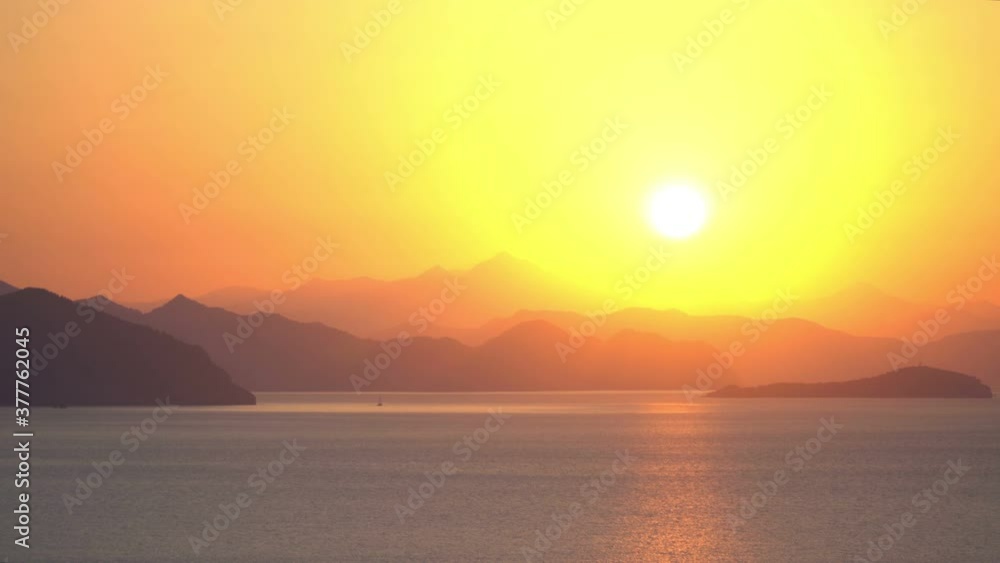 4k Dawn On The Background Of The Taurus Mountains 4k Dawn On The Background Of The Taurus Mountains