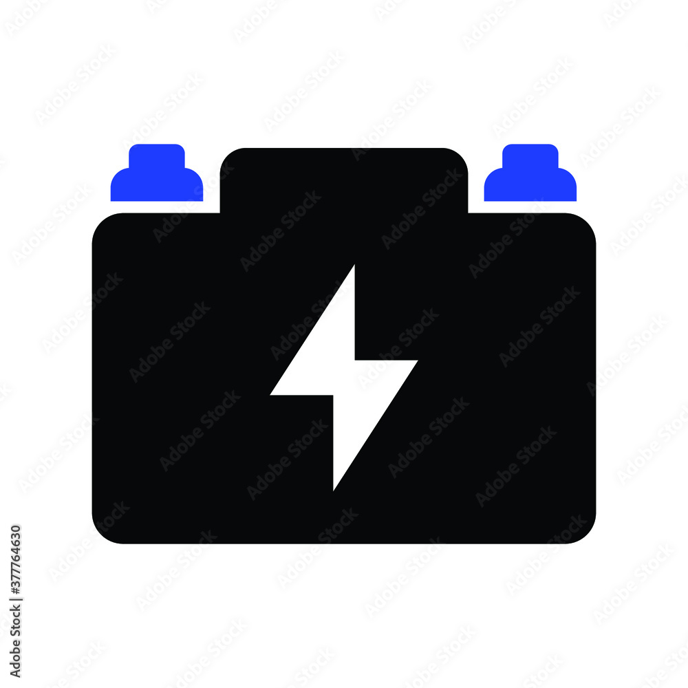 Car power battery symbol icons Car power battery symbol icons