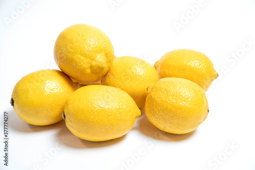 lemons isolated on white background