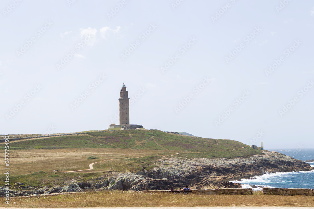 Hercules tower (lighthouse), La Coruna, Galicia, Spain