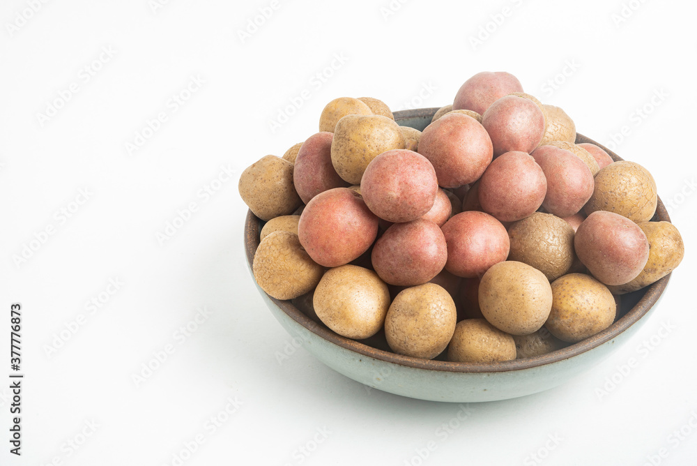 Baby Potatoes In A Ceramic Bowl Baby Potatoes In A Ceramic Bowl